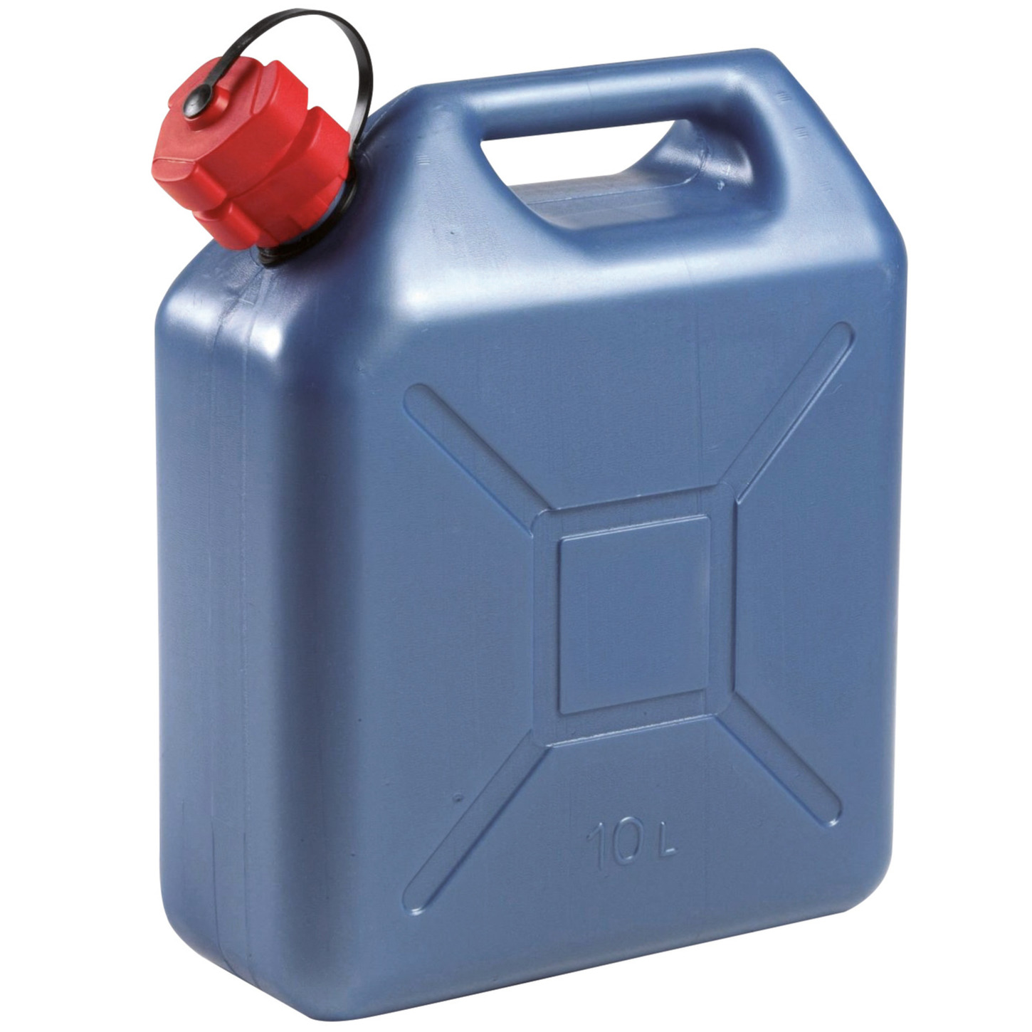 EDA Jerrycan - kunststof - blauw - voor brandstof - 10L - Top Merken Winkel
